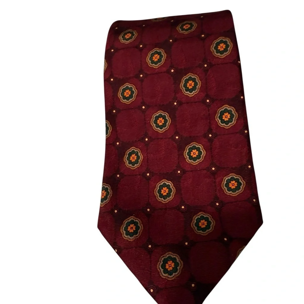 J. Z. Richard’s for Nordstroms Tie 59 X 4 in. Bergundy Orange Born in Boulder